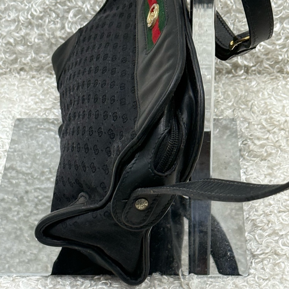 Vintage Gucci Interlocking GG Monogram Supreme Sherry Web Ophidia Bag - Picture 6 of 16